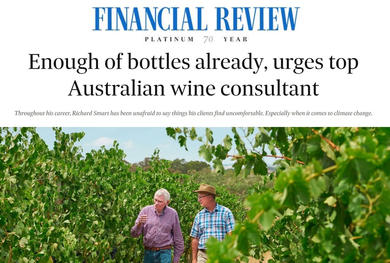 In the Press - Australian Financial Review
