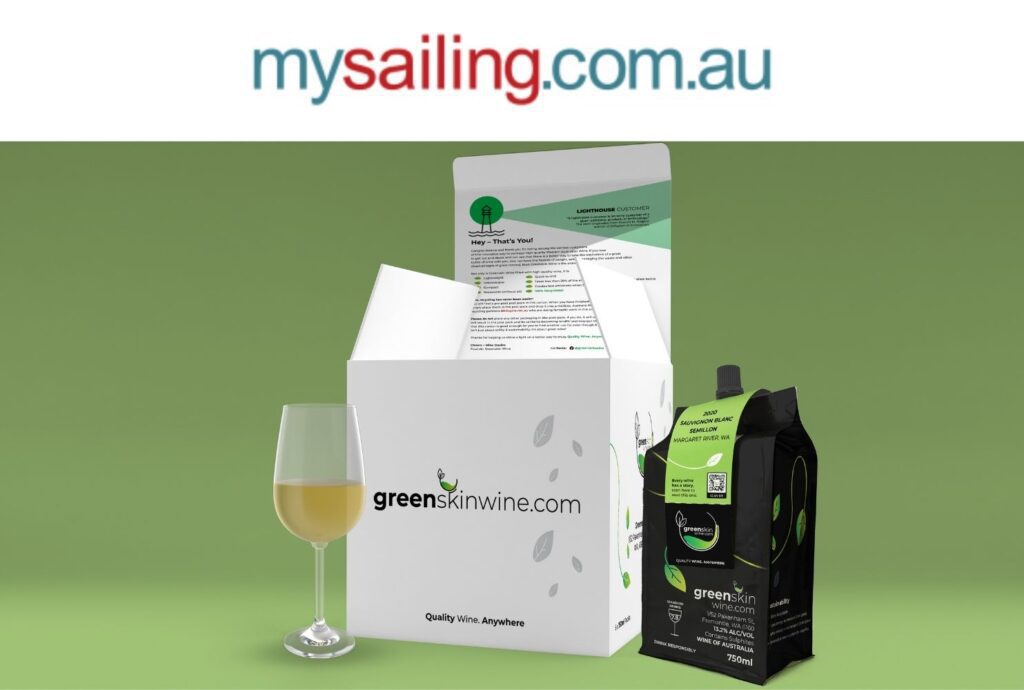 my sailing greenskin wine story image
