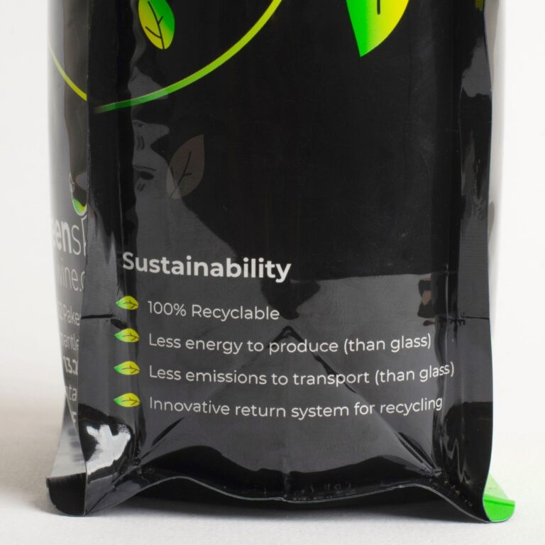 Greenskin Wine 2021 Sauvignon Blanc - wine in a pouch sustainability