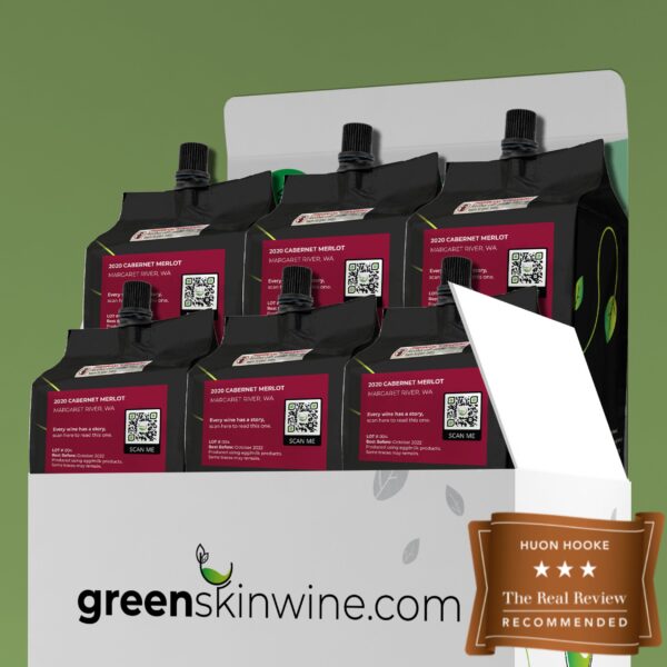 Greenskin Wine - 2020 Cabernet Merlot - 6-pack - bronze medal - huon hooke