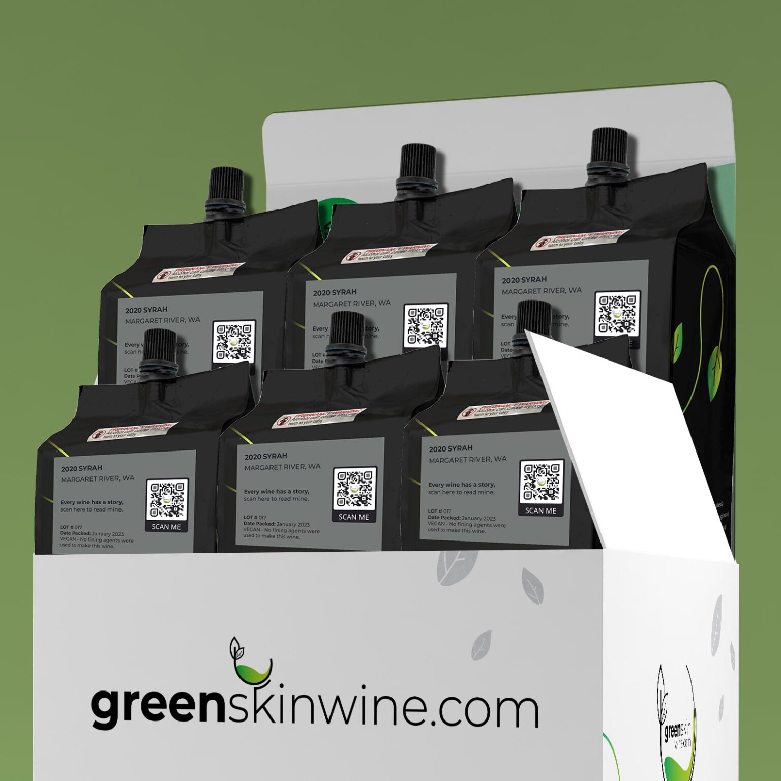Greenskin Wine - 2020 Syrah - 6-pack-min