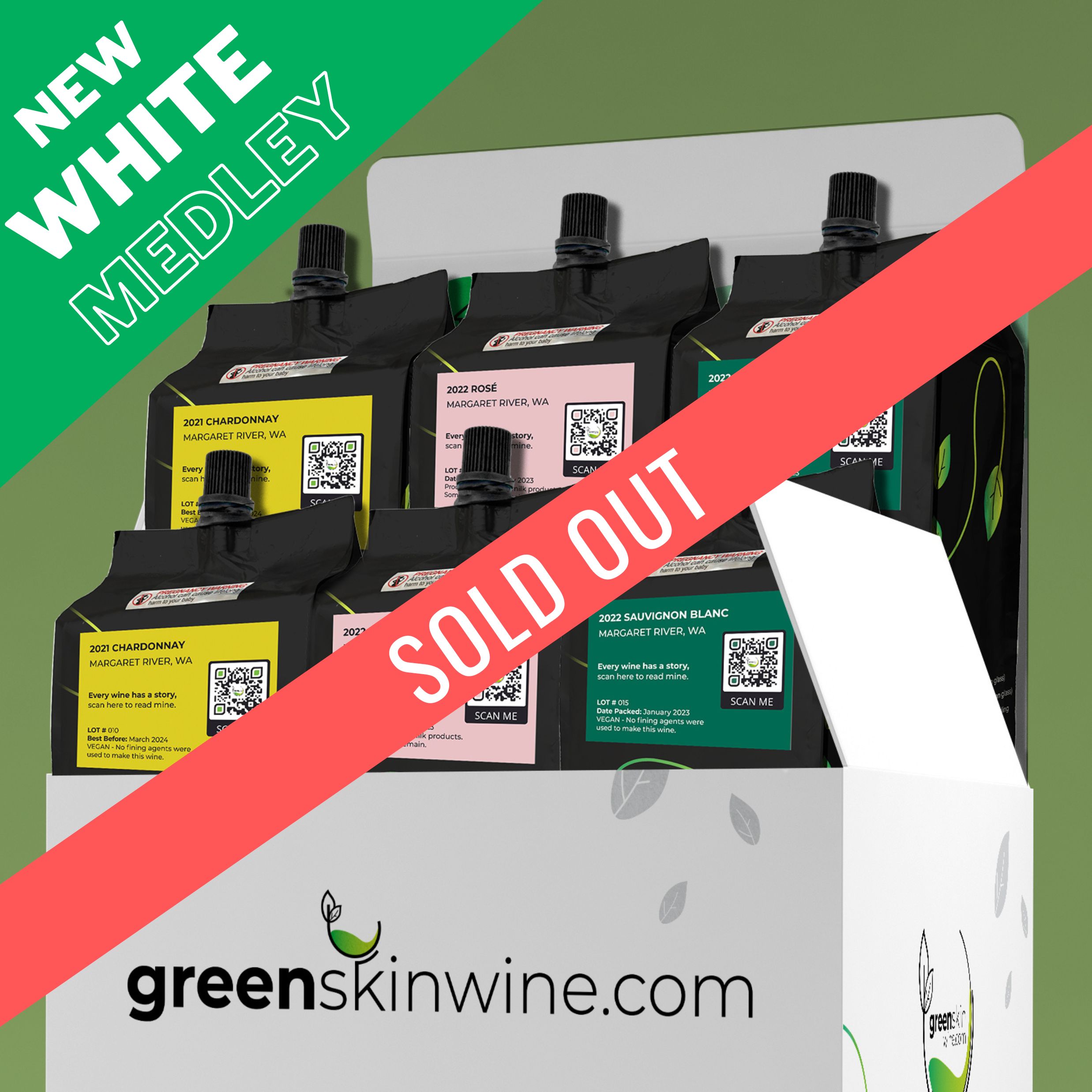 Greenskin Wine - White Wine Medley Pack 3 - sold out