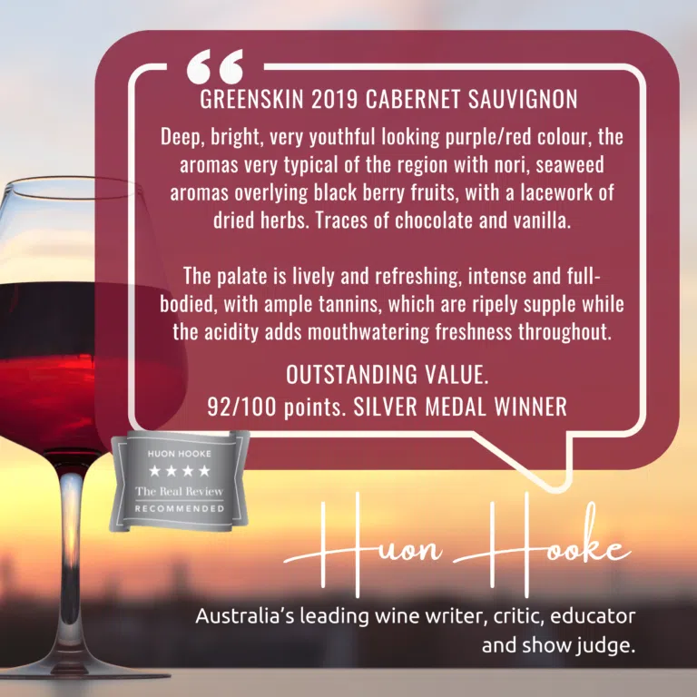 Huon Hooke - Greenskin 2019 Cabernet Sauvignon With Medal