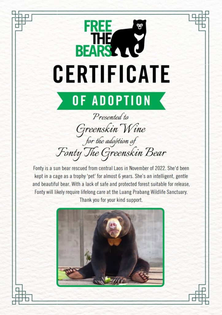 Adoption Certificate Fonty