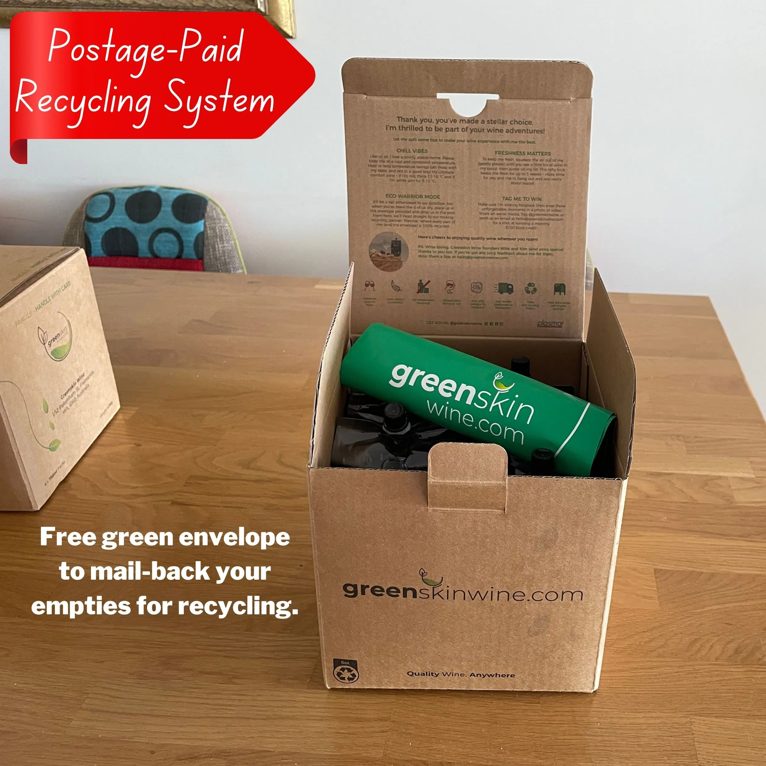 Greenskin Wine Free Mail-Back Recycling Program