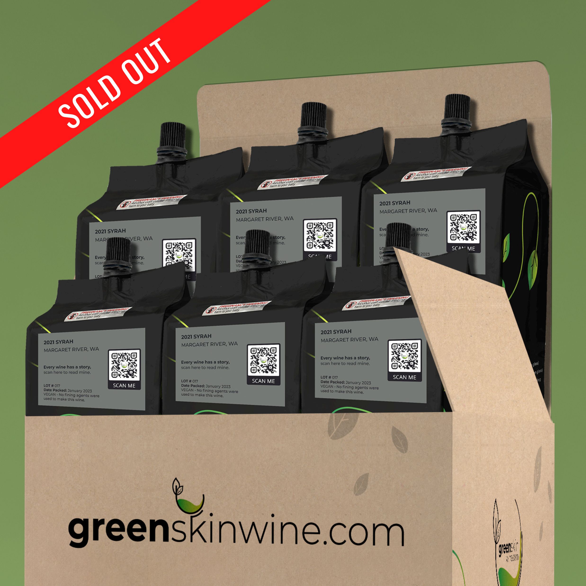2021 Greenskin Wine Syrah 6-Pack-Sold Out