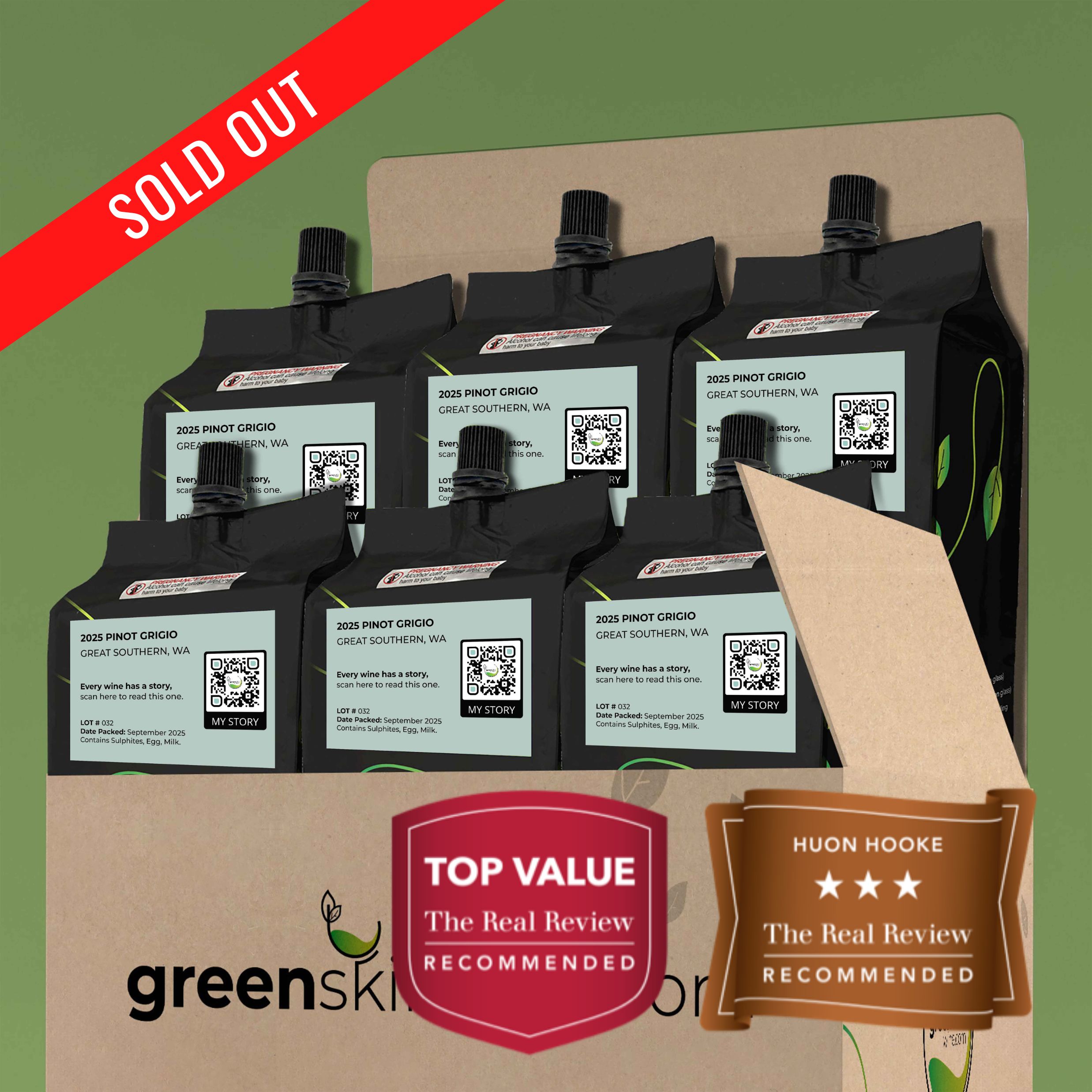 Greenskin Wine 2025 Pinot Grigio - 6-Pack - Sold Out