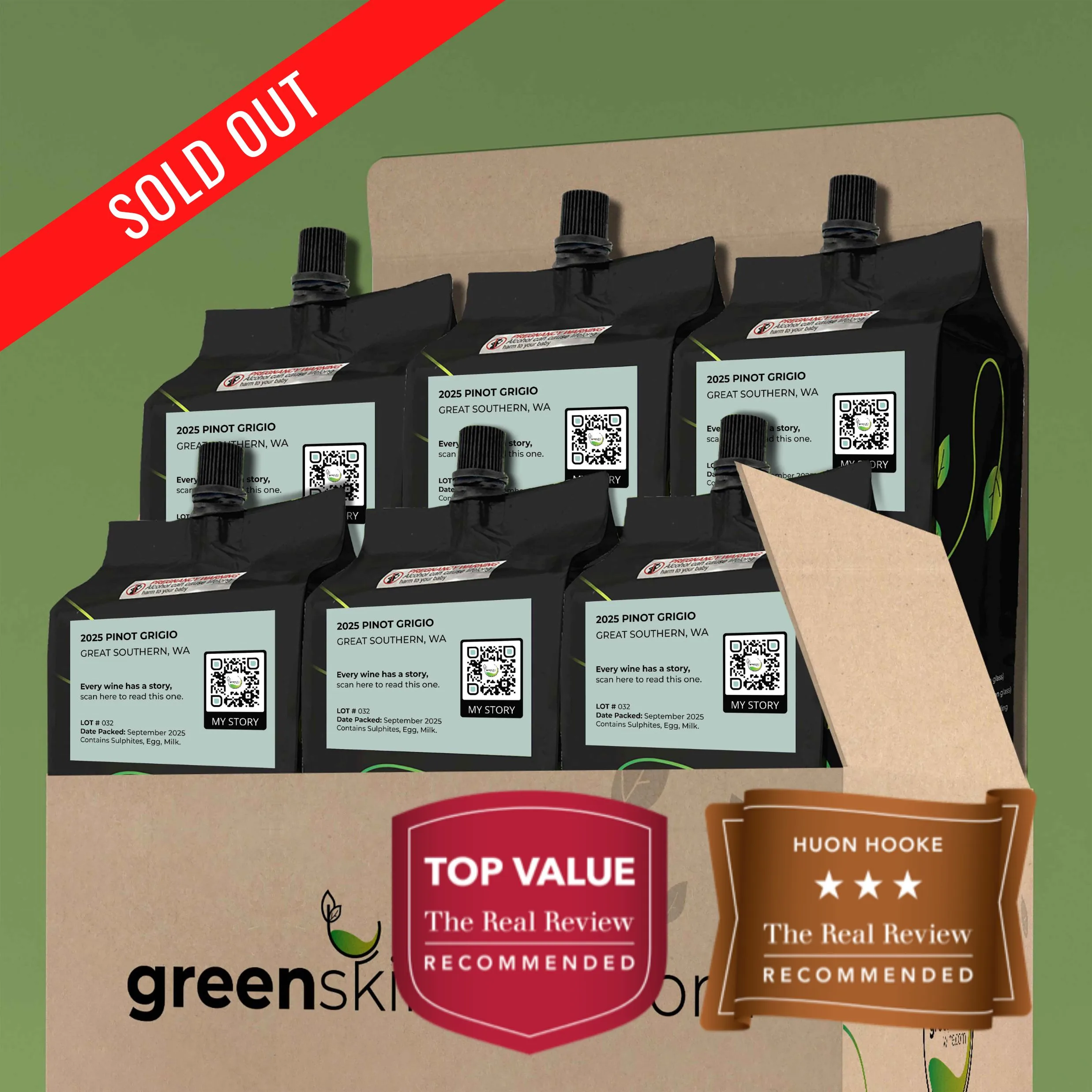 Greenskin Wine 2025 Pinot Grigio - 6-Pack - Sold Out