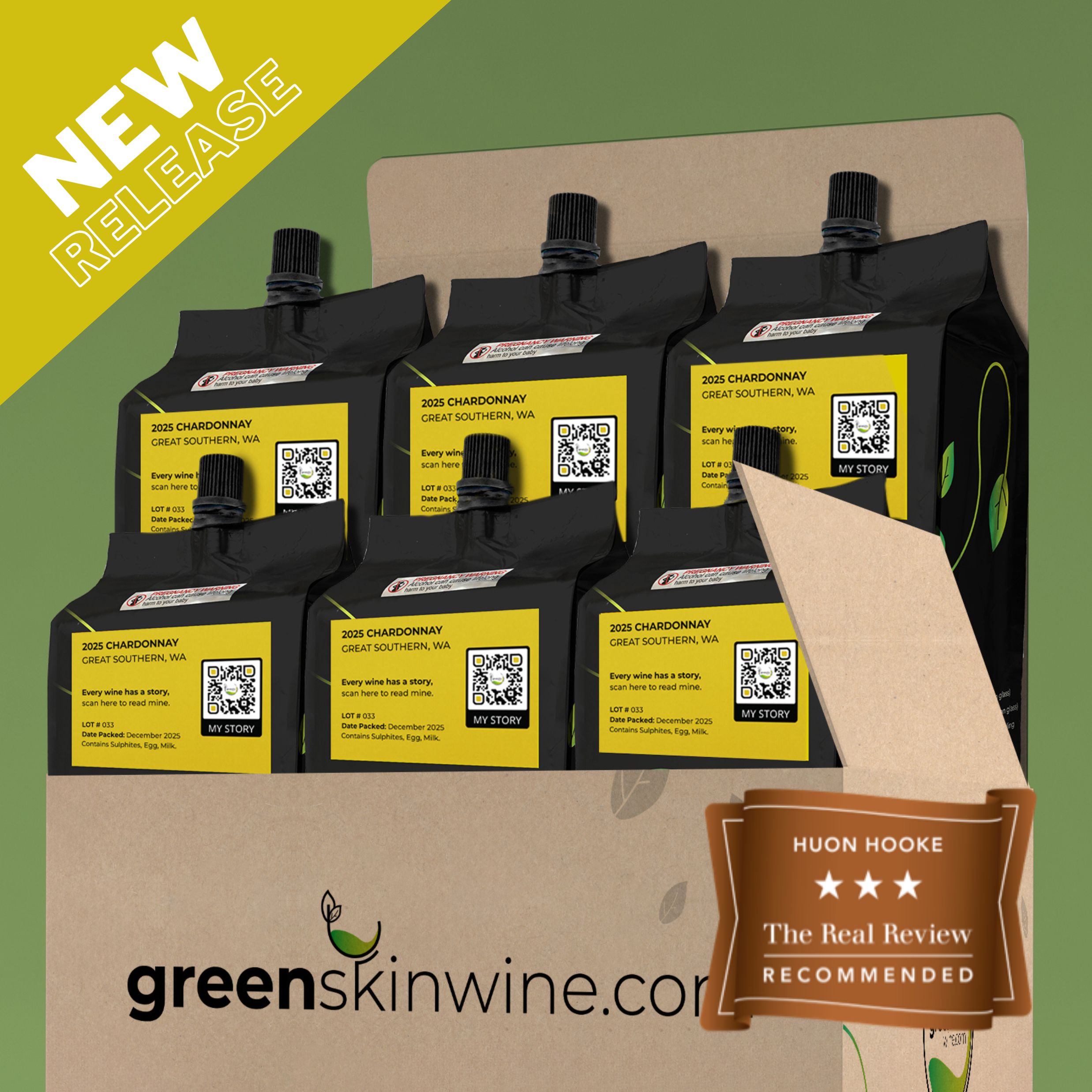 2025 Chardonnay 6-Pack-New-Bronze-Huon-Hooke