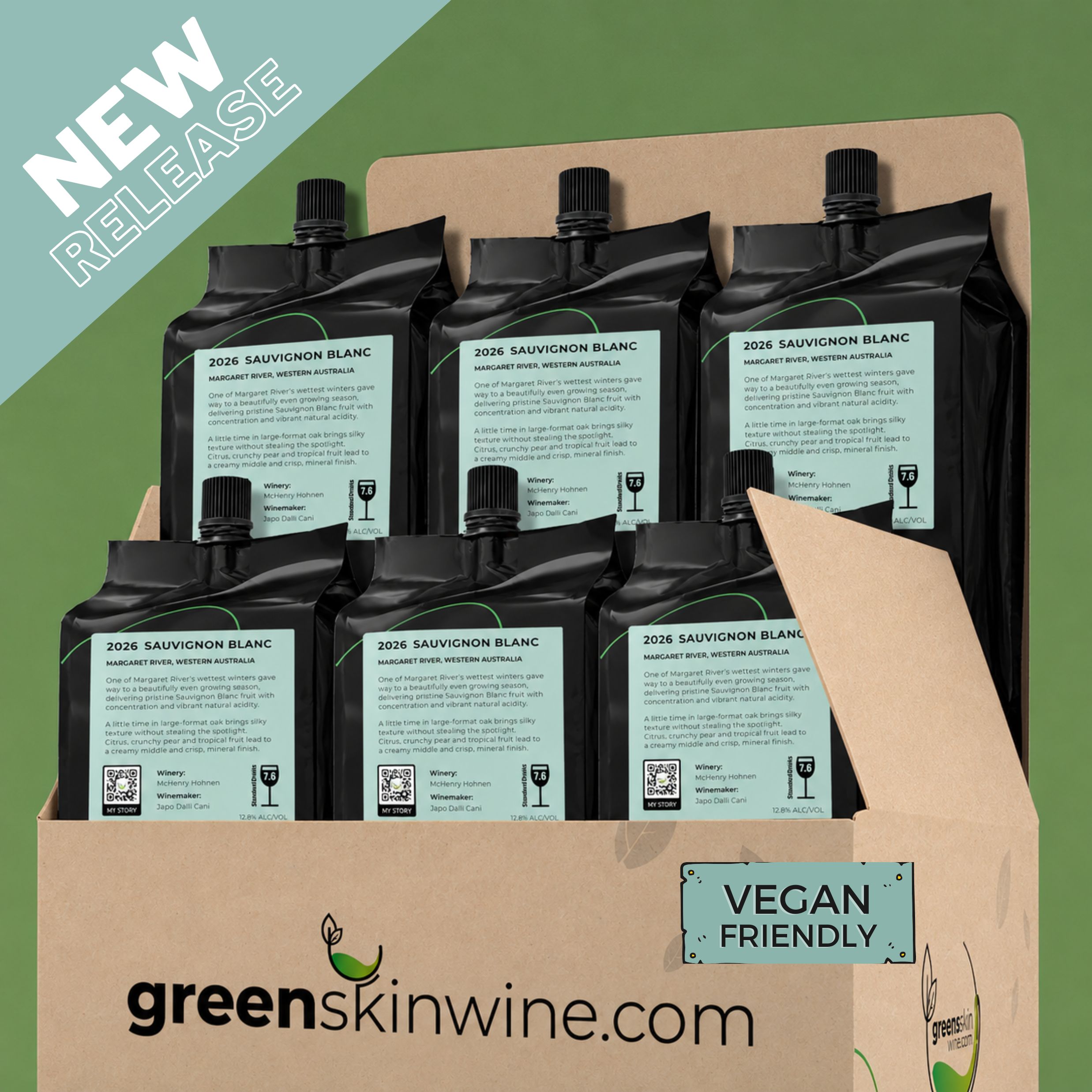 Greenskin Wine - 2026 Sauvignon Blanc - 6 Pack